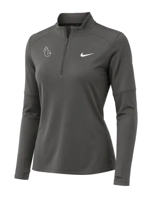 Nike Dark Grey Womens Dri-FIT Element 1/2-Zip Pullover w/Alpac Logo