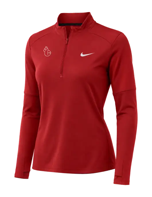 Nike Red Womens Dri-FIT Element 1/2-Zip Pullover w/Alpac Logo