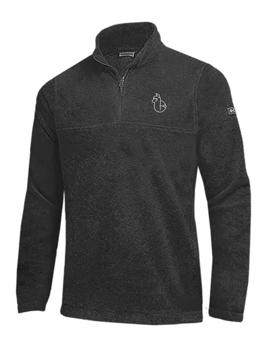 Columbia Charcoal Heather Steens Mountain Fleece 1/2 Zip Pullover w/Alpac Logo
