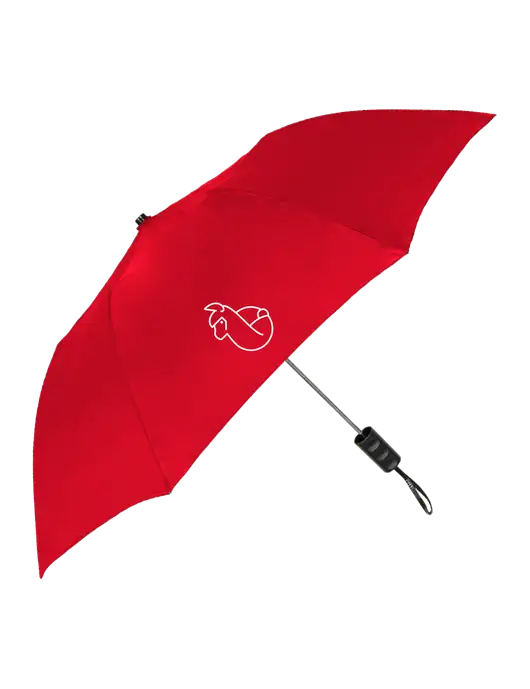 Red 42" Folding Umbrella  w/Alpac Logo
