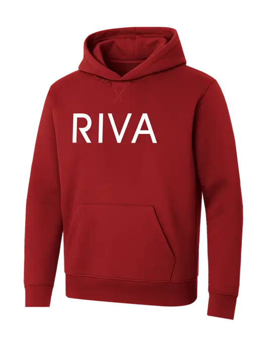 Allmade Revolution Red Organic French Terry Pullover Hoodie w/RIVA Logo