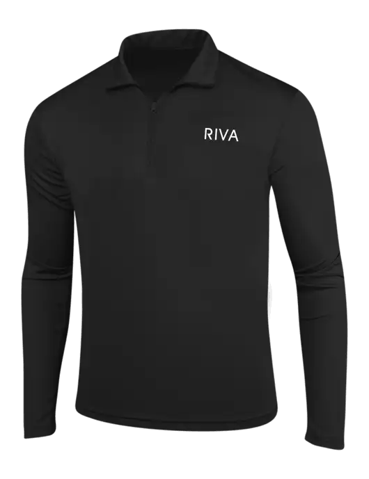 Black PosiCharge Competitor 1/4 Zip Pullover w/RIVA Logo