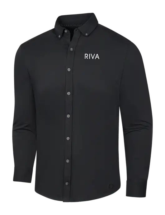 OGIO Blacktop Modern Code Stretch Button-Up Shirt w/RIVA Logo