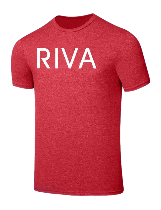 Seriously Soft Heathered Red T-Shirt w/RIVA Logo