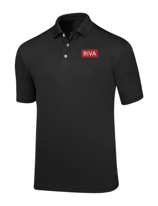 Callaway Core Black Performance Polo w/RIVA Logo