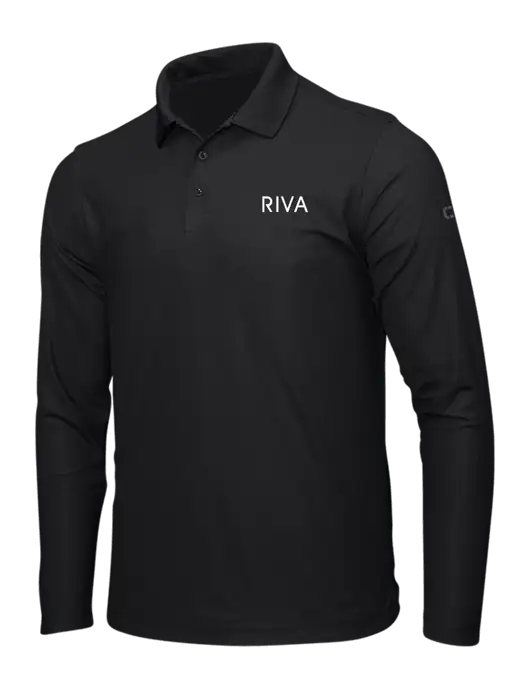 OGIO Blacktop Caliber 2.0 Long Sleeve Polo w/RIVA Logo