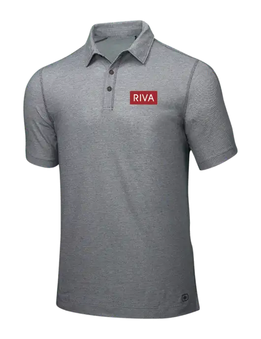OGIO Medium Grey ONYX Polo w/RIVA Logo