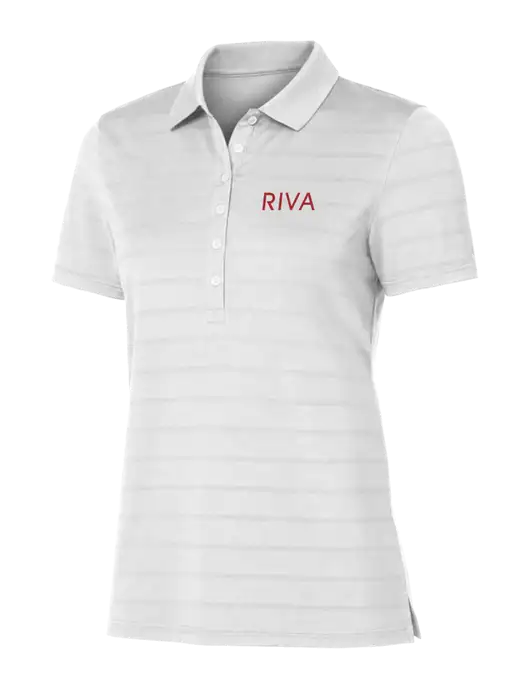 Callaway Womens Bright White Ventilated Polo w/RIVA Logo