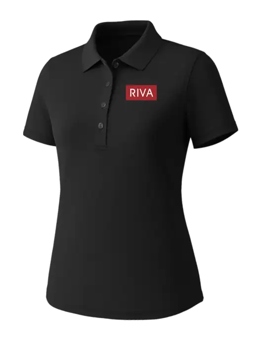 Callaway Womens Core Black Performance Polo w/RIVA Logo