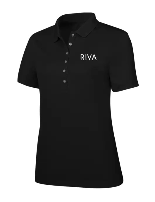 Callaway Womens Ottoman Black Polo w/RIVA Logo