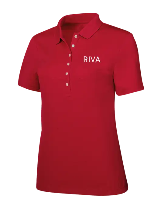 Callaway Womens Ottoman Red Polo w/RIVA Logo