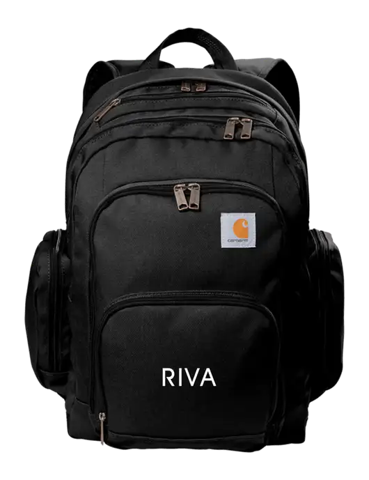 Carhartt Black Foundry Series Pro Backpack w/RIVA Logo