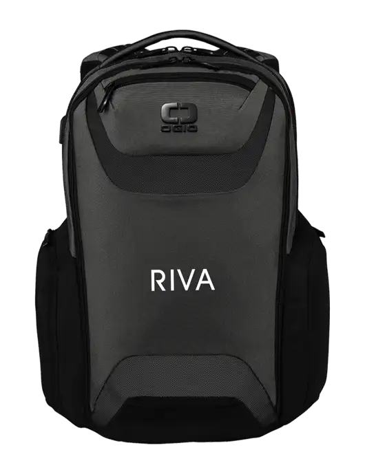 OGIO Tarmac Charcoal Connected Pack w/RIVA Logo