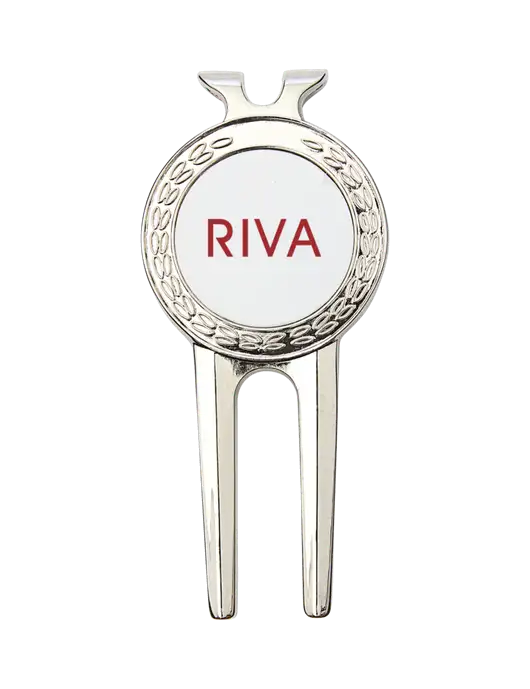 Silver Divot Tool, 1.5 x 3 w/RIVA Logo