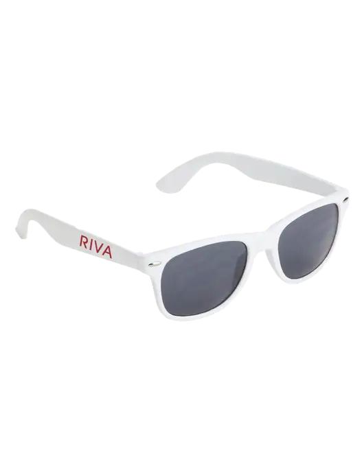 Daytona White Sunglasses w/RIVA Logo
