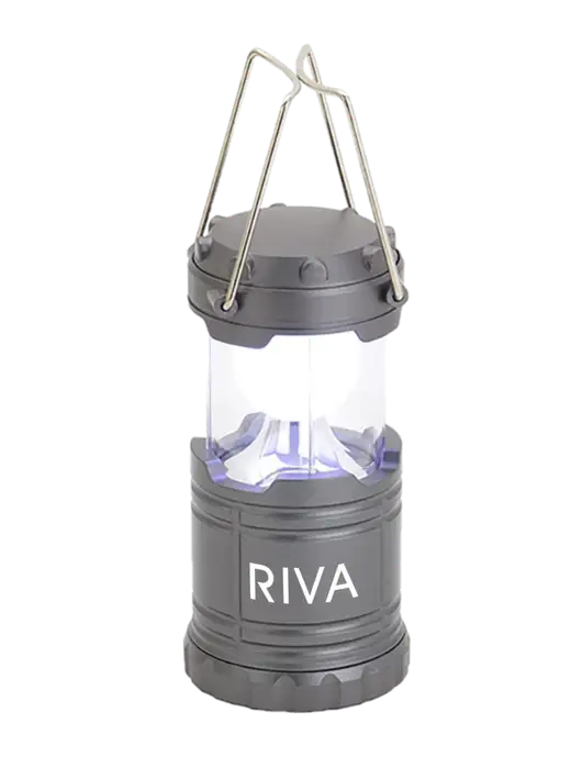 Gunmetal Mini Retro Lantern w/RIVA Logo