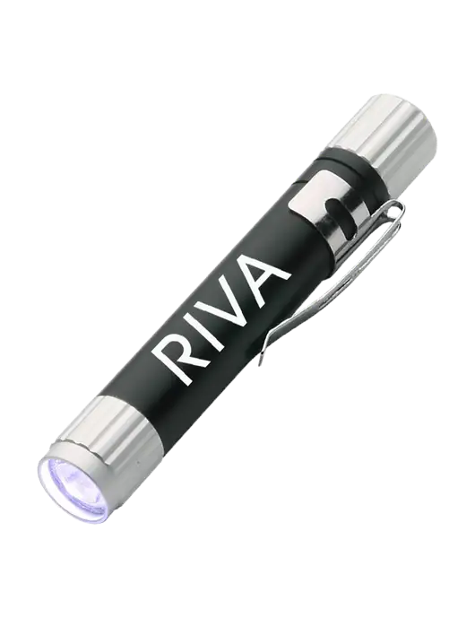 Black Aluminum LED Penlight w/RIVA Logo
