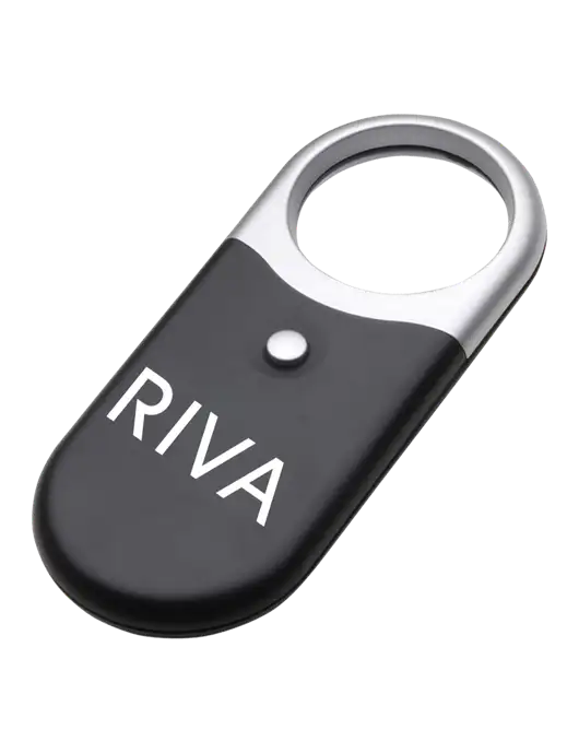 Compact Black Magnifier Light w/RIVA Logo