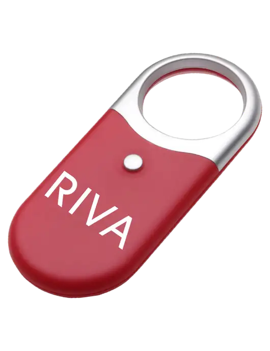 Compact Red Magnifier Light w/RIVA Logo