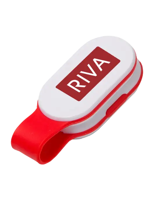 Magna Clip Red Personal Safety Light w/RIVA Logo