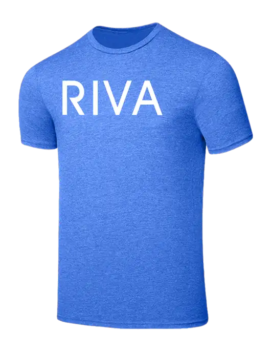 Seriously Soft Heathered Royal T-Shirt w/RIVA Logo