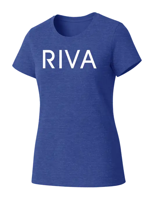 Womens Seriously Soft Royal Frost T-Shirt w/RIVA Logo