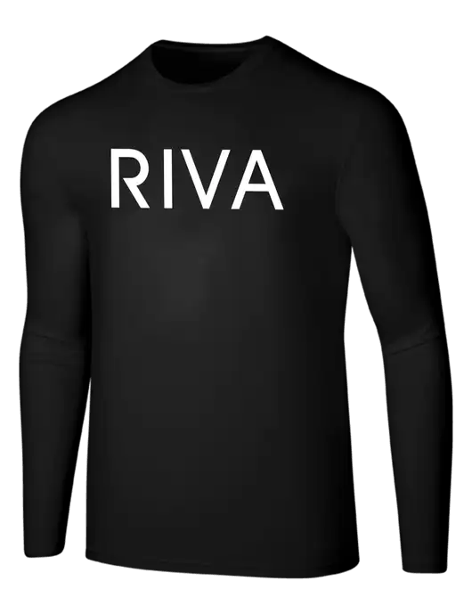 Seriously Soft Black Long Sleeve T-Shirt w/RIVA Logo