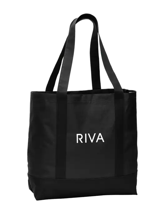 Carryall Black/Black Day Tote w/RIVA Logo